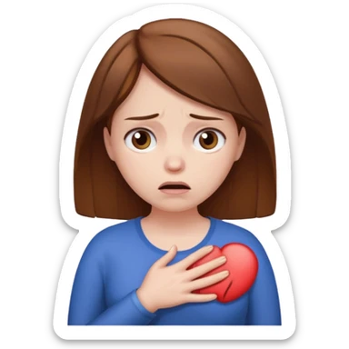 mulher com dor na barriga sticker