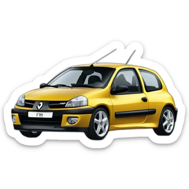 Renault Clio V6 sticker