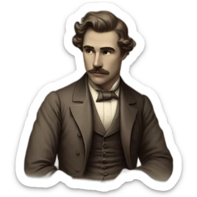 Belle-époque-guy-sad sticker