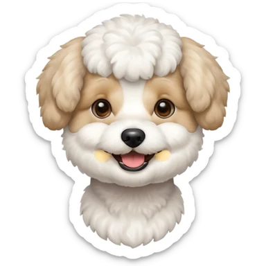 bichon frise emoji sticker