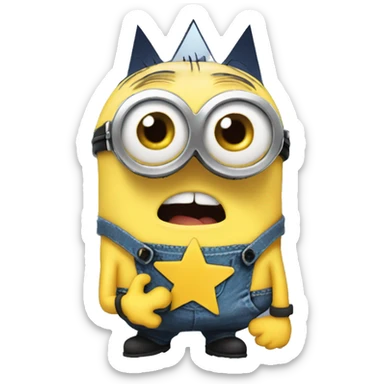 minion star sticker