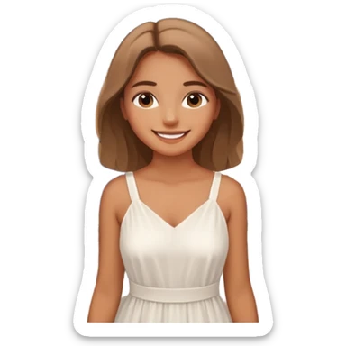 santorini girl sticker