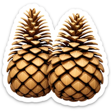 Pine cones sticker