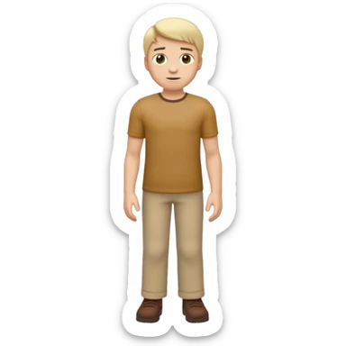 fullbody, head-to-toe, Jesus's apostle Thomas, arms down, normal emoji style sticker