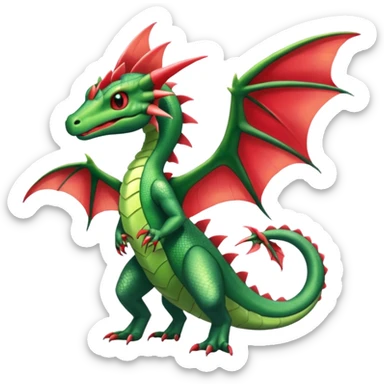 Shiny Exotic Salandit-Flygon-Meganium-Hybrid-Creature sticker