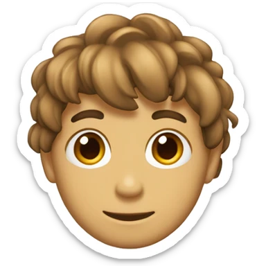  CHICO CON PELO CLARO Y PECAS EN LAS MEJILLAS sticker