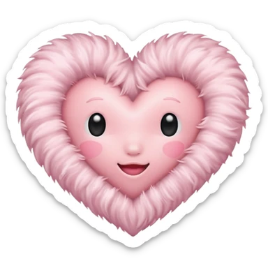 Make me a light pink coquette heart emoji sticker