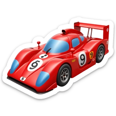 A race car number 95 all red sticker