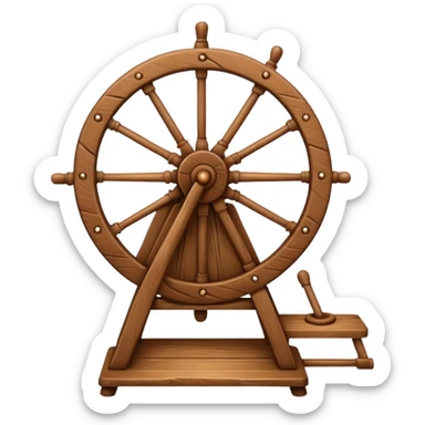 I want a traditional spinning wheel. sticker