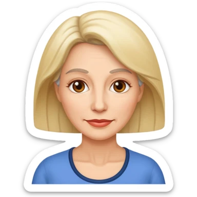 50 y.o. woman  sticker