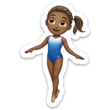 Gymnastics girl sticker
