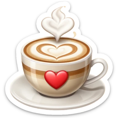 Genera un emoji di una  tazzina di cappuccino senza emoticon se senza fiamma sticker