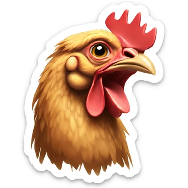 Chicken eater sticker