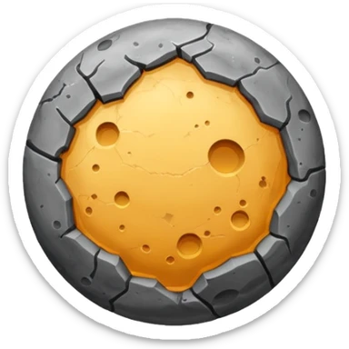 realistic mercury planet emoji sticker