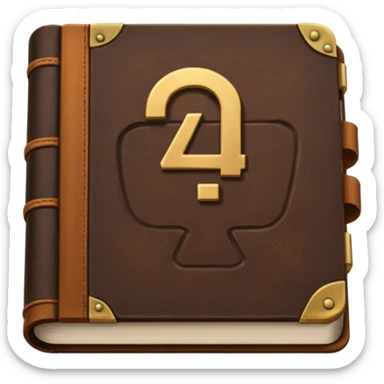 Book with “Chapter 4?” stamped on it sticker