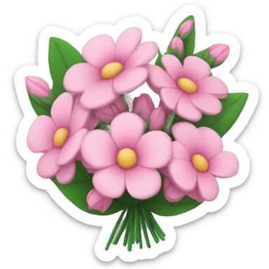 pink flowers bouquet  sticker