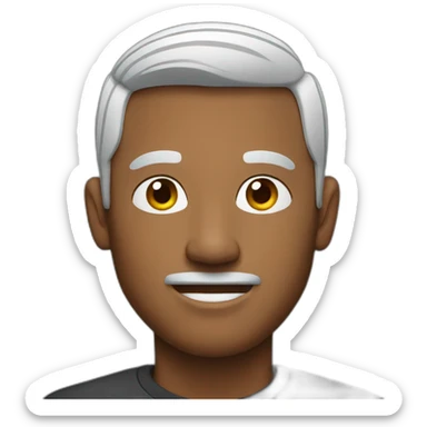 man with airpods sticker