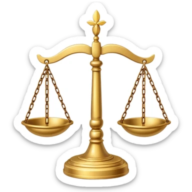 Balance Justice Wisdom sticker