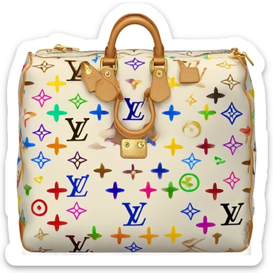 Multicolor Louis Vuitton bag sticker