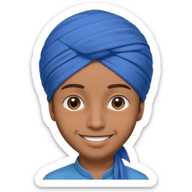 Sardar boy wearing turban  sticker