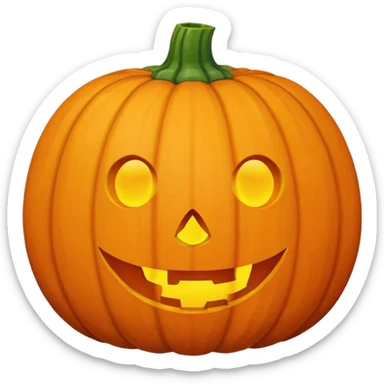 Pumpkin ball sticker