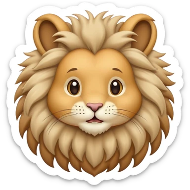 cute bunny lion Style  sticker