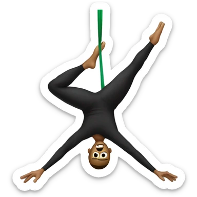 Man aerial silks  sticker