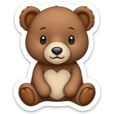 Une peluche mignonne  sticker