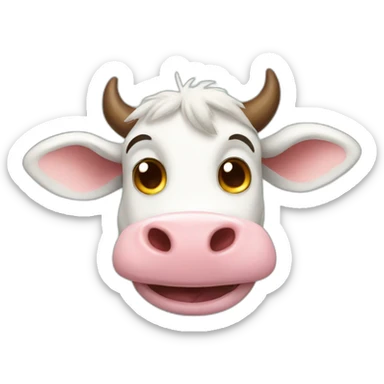 cow-joking cow-smile sticker