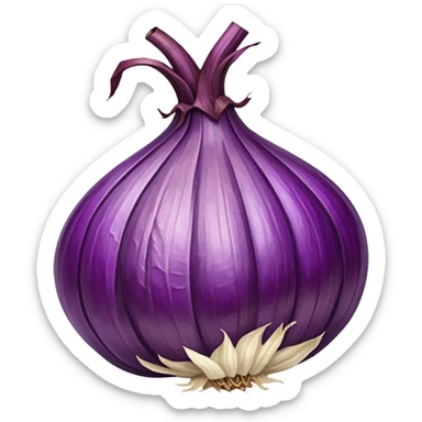 dried purple onion sticker