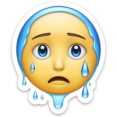 Cry emoji  sticker