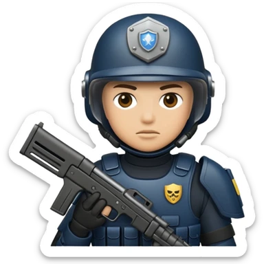 riot police sticker