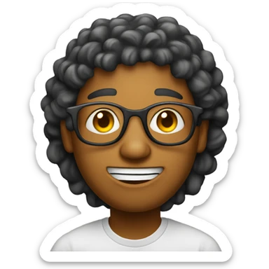 creative simbol digital storyteller that describe creativity, smart, huble sticker