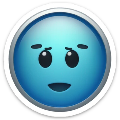 Round tick with blue sticker