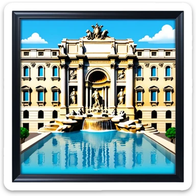 trevi fountain view from up above
no square style no frame sticker