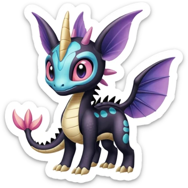 Meloetta-Cresselia-Palkia-Spyro-Toothless-Stitch-Fakémon-creature-hybrid sticker