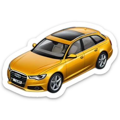 car audi a6 sticker