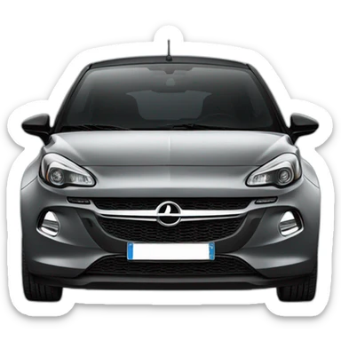 opel adam noire de face sticker