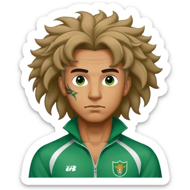Jang Deok-su , Age: Late 40s
Appearance: A fierce man with tattoos, A large hair, have a tattoo on his neck.
Outfit: Green player tracksuit sticker