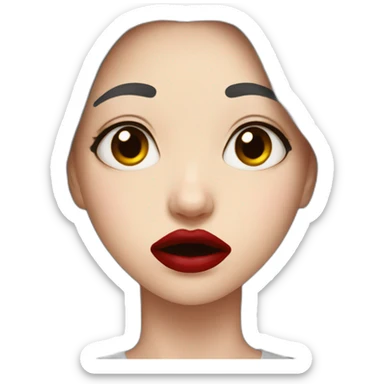 Nose bleed girl sticker