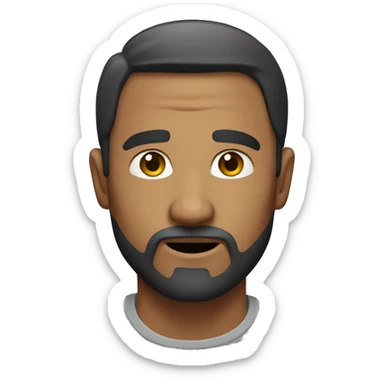 a default emoji of a man but he is on a sca sticker