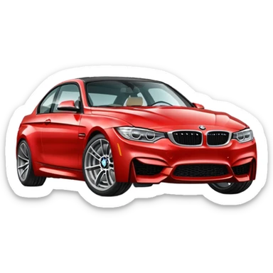 M3 bmw car red sticker