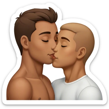 Hombre besando a hombre sticker