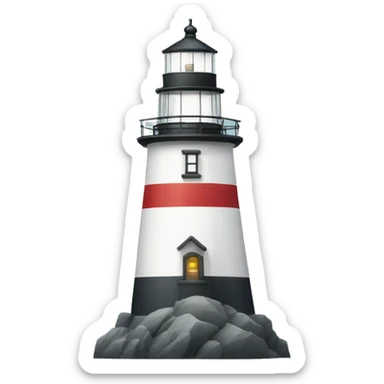 Lighthouse on the ocean sticker
