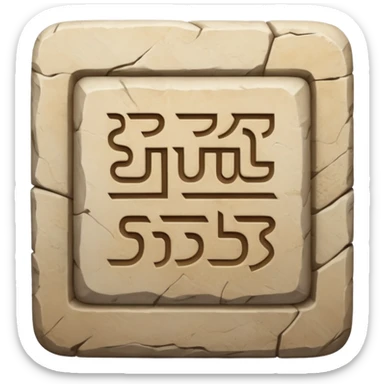 The inscription is in Hebrew חיה sticker