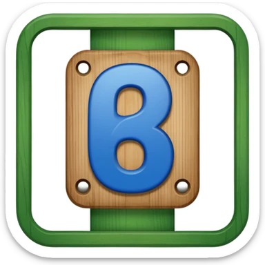 A sign that say 67 but I want the 67 blue and the outside green sticker