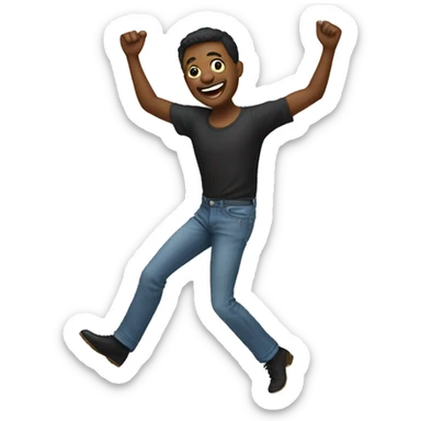 dancing homosexual sticker