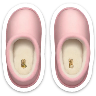 light pink ugg slippers  sticker