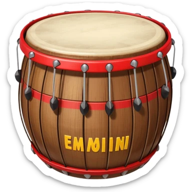 Create a instrument of tabla emoji sticker