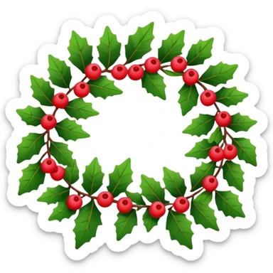 guirlande de noel sticker